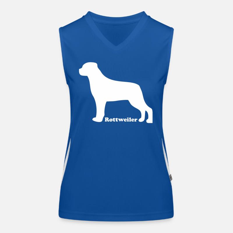 Rottweiler Funktionelles Kontrast-Tank Top für Frauen