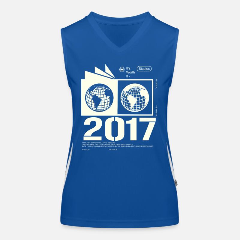 Cadeau d’anniversaire rétro millésime 2017 Débardeur respirant contrasté Femme