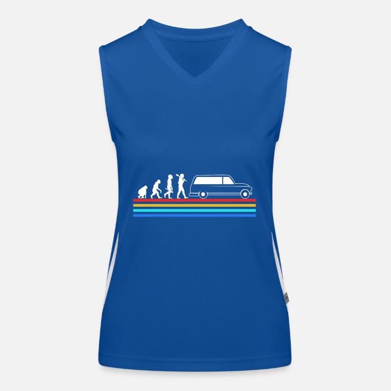 Funeral Undertaker Evolution Women's Functional Contrast Tank Top