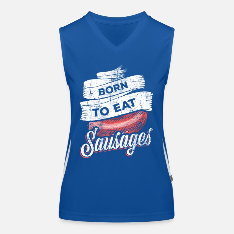 Wurst Würstchen Funktionelles Kontrast-Tank Top für Frauen