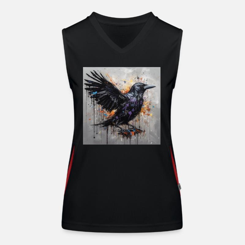 Corbeau Débardeur respirant contrasté Femme