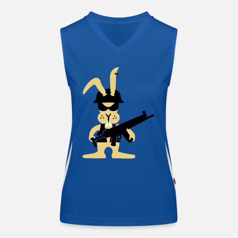 GI bunny punk (B, 3c) Funktionelles Kontrast-Tank Top für Frauen