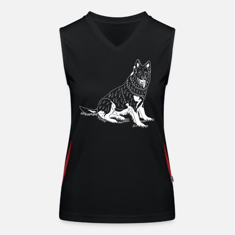 Altdeutscher Schäferhund Funktionelles Kontrast-Tank Top für Frauen