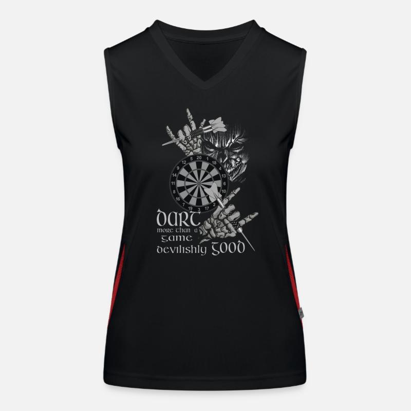 Dart Design devilishly good, Dart devilishly good, Women's Functional Contrast Tank Top