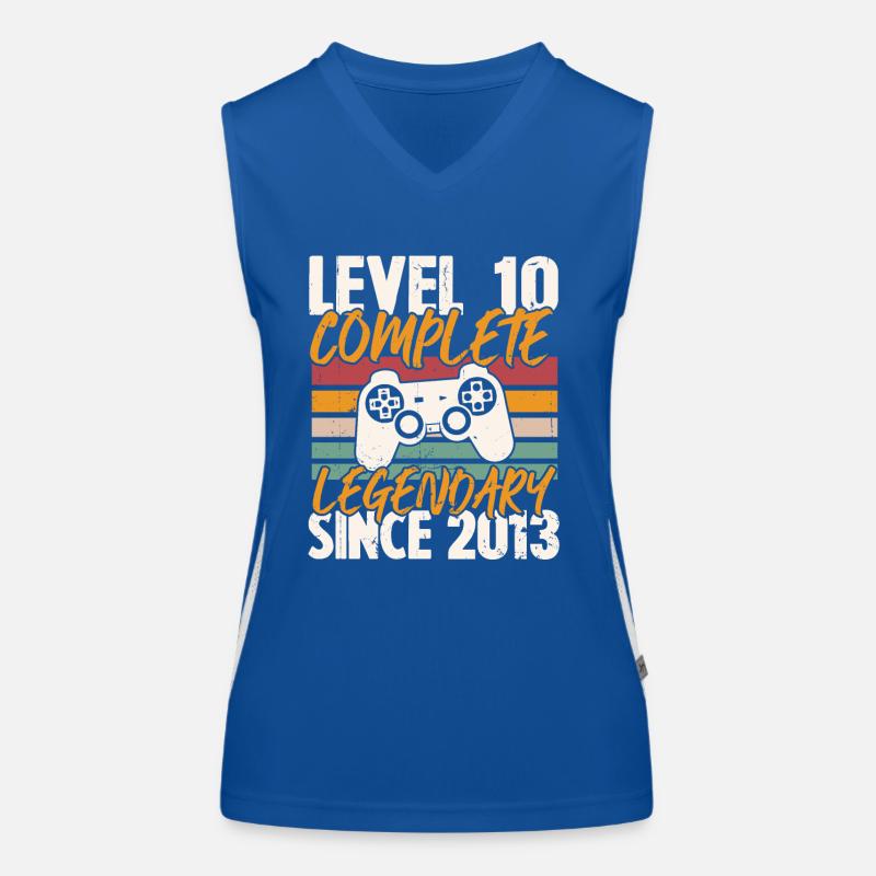 Geburtstagsgeschenk, Level 10 Complete 2013 Funktionelles Kontrast-Tank Top für Frauen