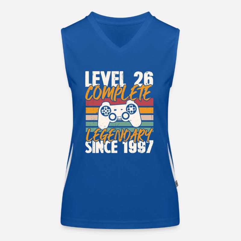 Geburtstagsgeschenk, Level 26 Complete 1997 Funktionelles Kontrast-Tank Top für Frauen