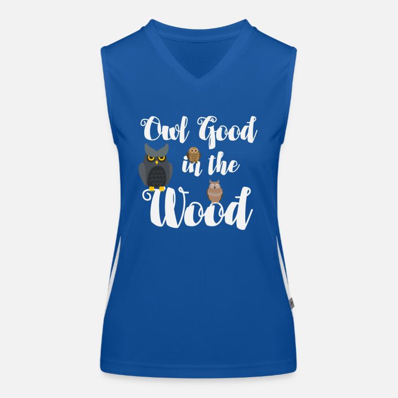 Eule gut im Wald Funktionelles Kontrast-Tank Top für Frauen