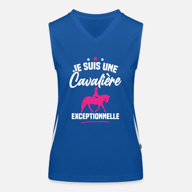 Je suis une cavalière exceptionnelle Débardeur respirant contrasté Femme