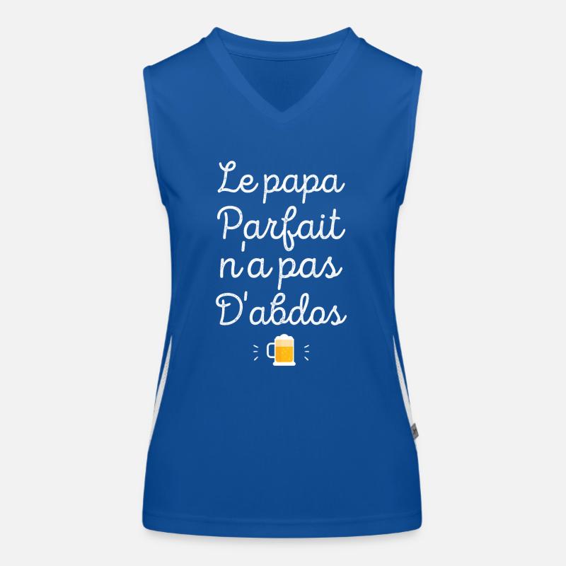 Le papa parfait n'a pas d'abdos Débardeur respirant contrasté Femme