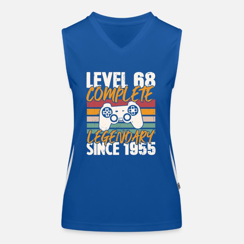 Geburtstagsgeschenk, Level 68 Complete 1955 Funktionelles Kontrast-Tank Top für Frauen