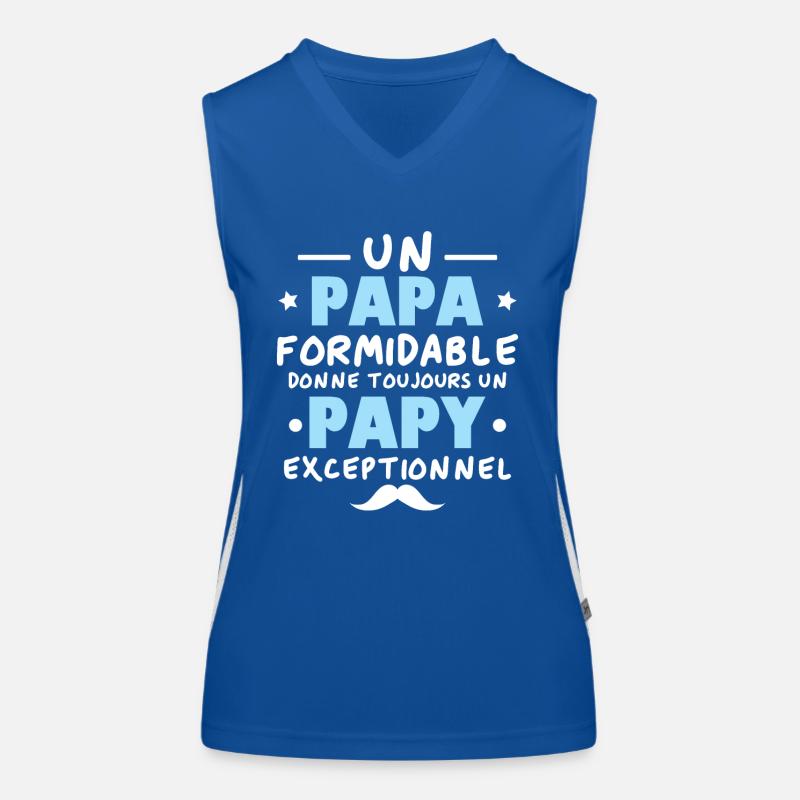 Papa formidable donne toujours papy exceptionnel Débardeur respirant contrasté Femme