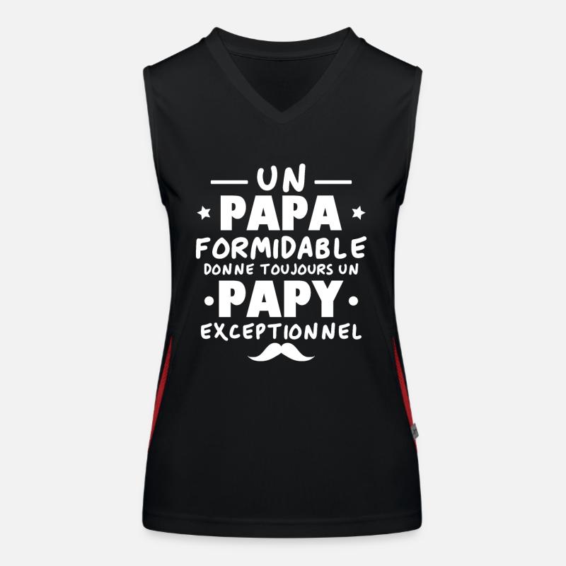 Papa Formidable, Papy Exceptionnel Débardeur respirant contrasté Femme
