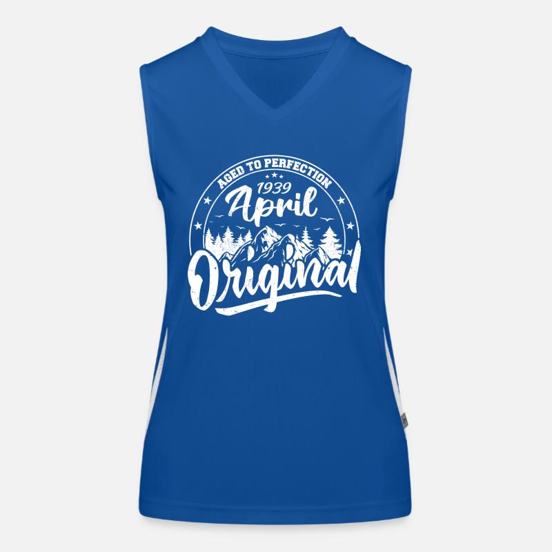 April 1939 Geburtstagsgeschenk April 1939 Vintage Funktionelles Kontrast-Tank Top für Frauen