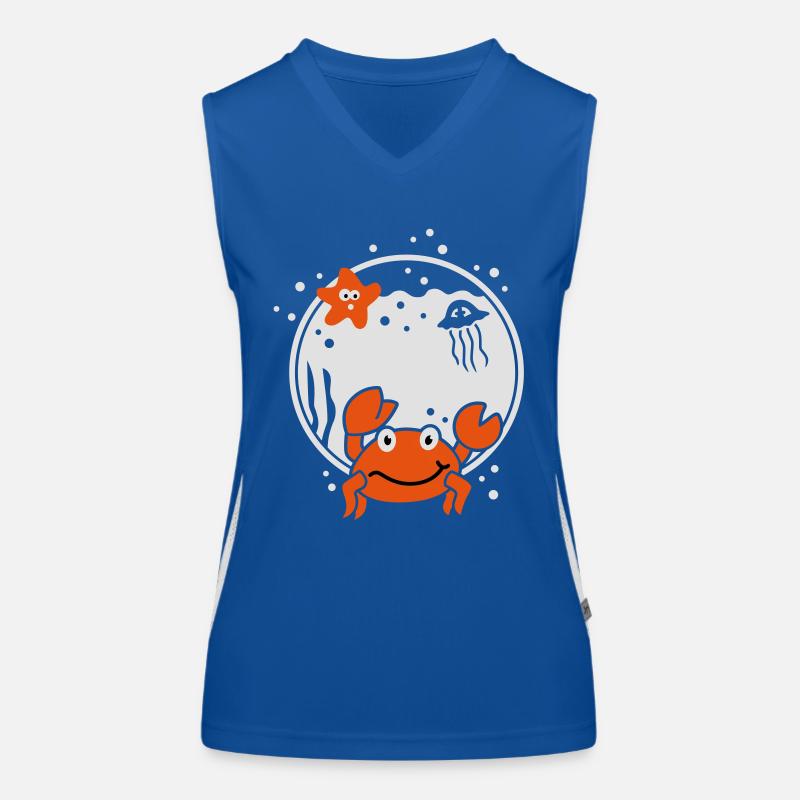 Sternzeichen Krebs zodiac Funktionelles Kontrast-Tank Top für Frauen