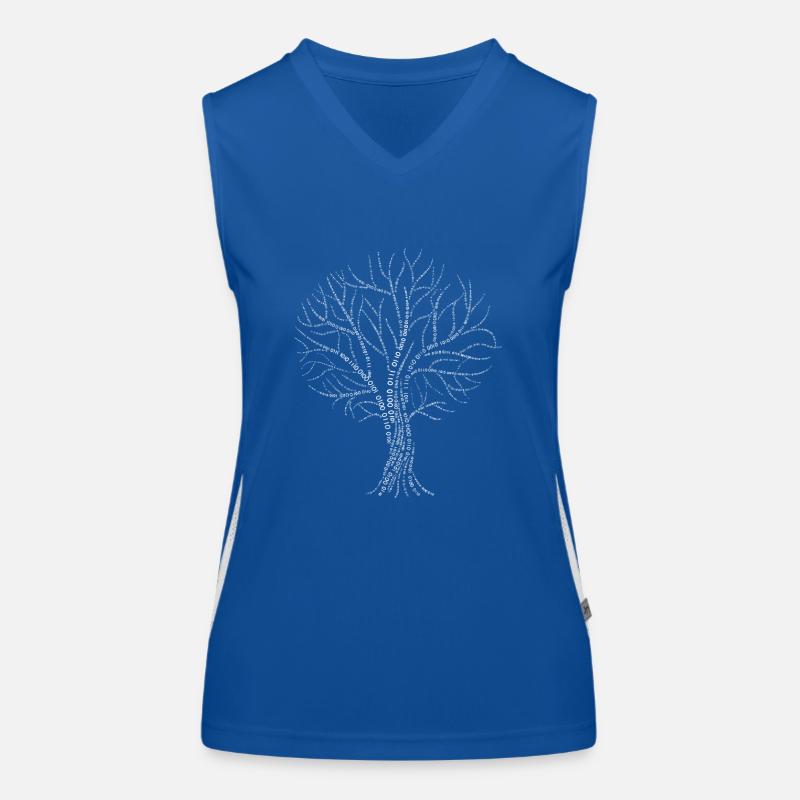 Binary Tree Zero One Code Gift Branch Branch Women's Functional Contrast Tank Top