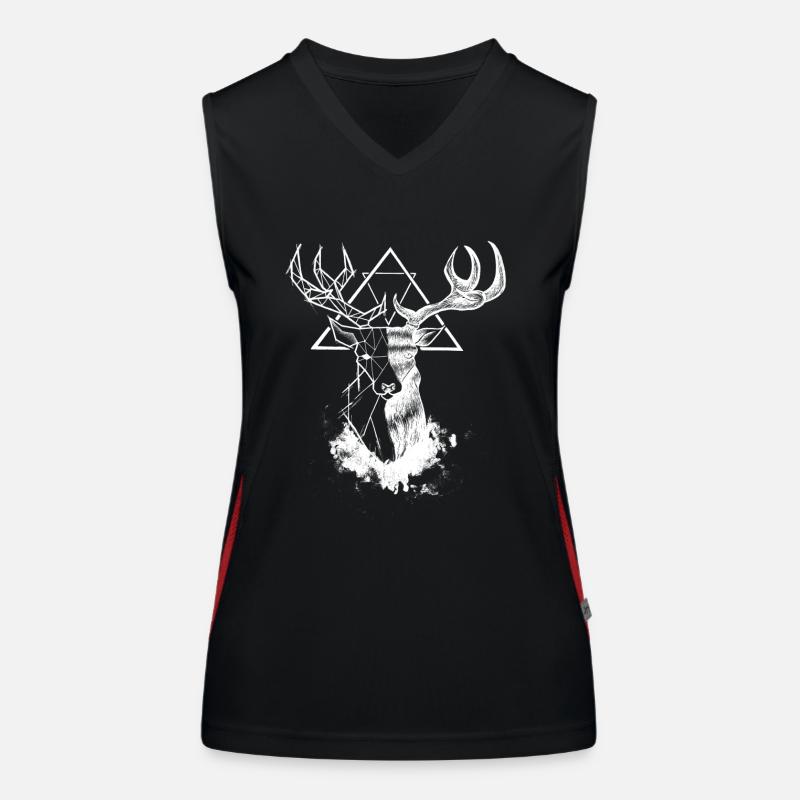 White Duality Women's Functional Contrast Tank Top