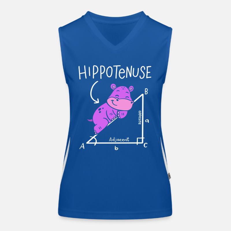 Hippoténuse Hypoténuse Triangle Géométrie Math Débardeur respirant contrasté Femme