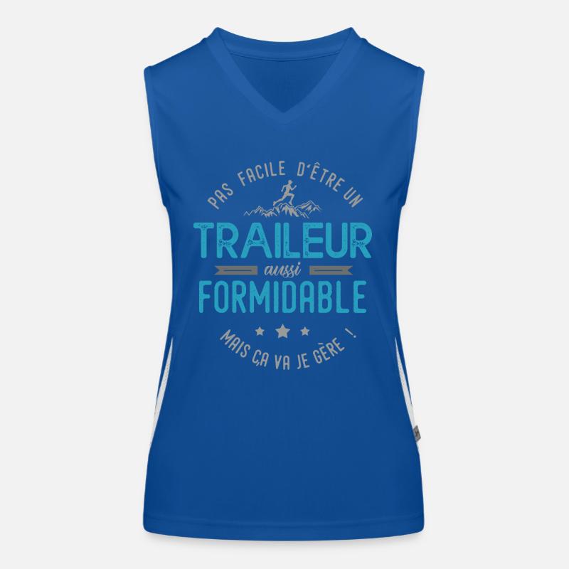 traileur formidable course à pien run running Débardeur respirant contrasté Femme