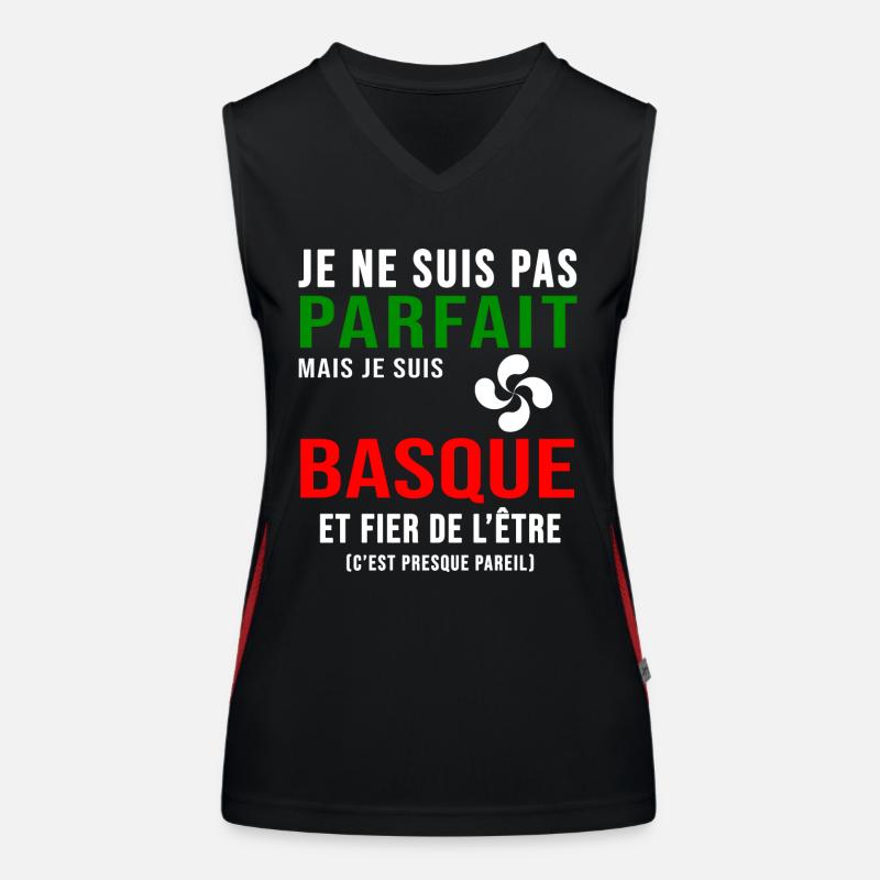 Baque pays basque parfait basque Débardeur respirant contrasté Femme