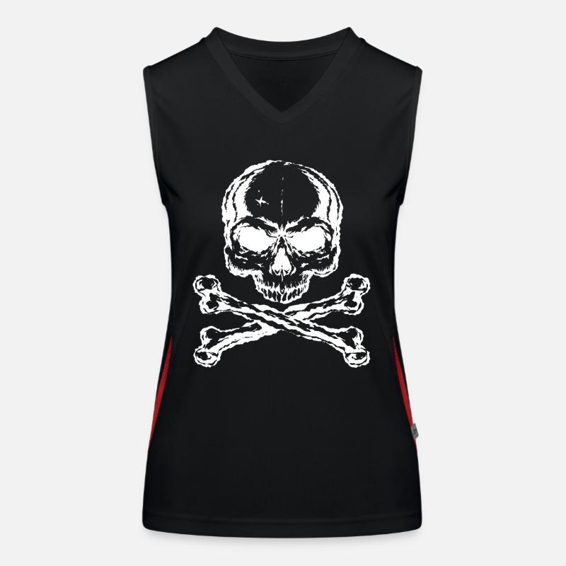 Skull and bones Women's Functional Contrast Tank Top