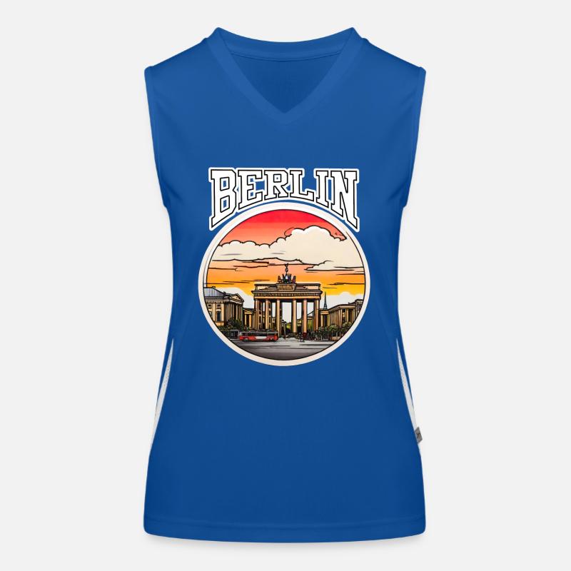 Berlin Brandenburg Gate 2 Women's Functional Contrast Tank Top
