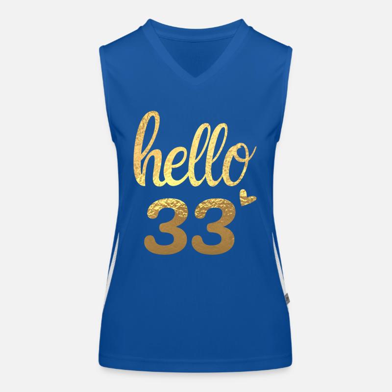 Hello 33 doré Débardeur respirant contrasté Femme