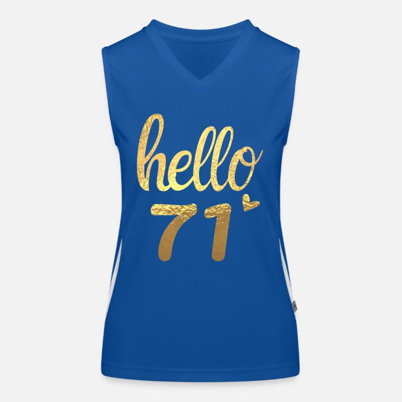 Hello 71 doré Débardeur respirant contrasté Femme