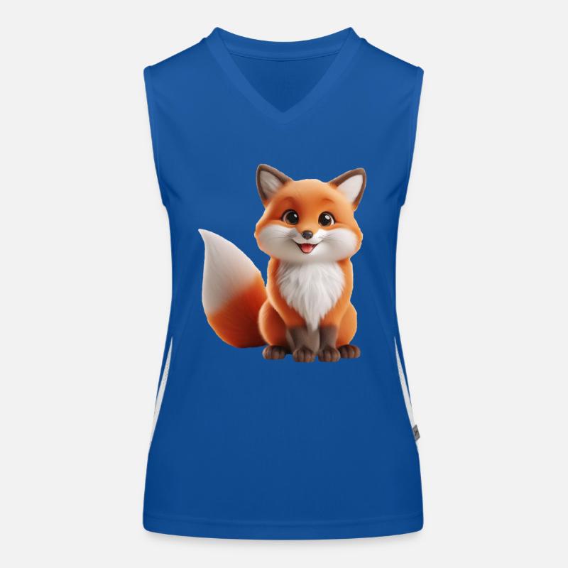 Fuchs 1 Funktionelles Kontrast-Tank Top für Frauen