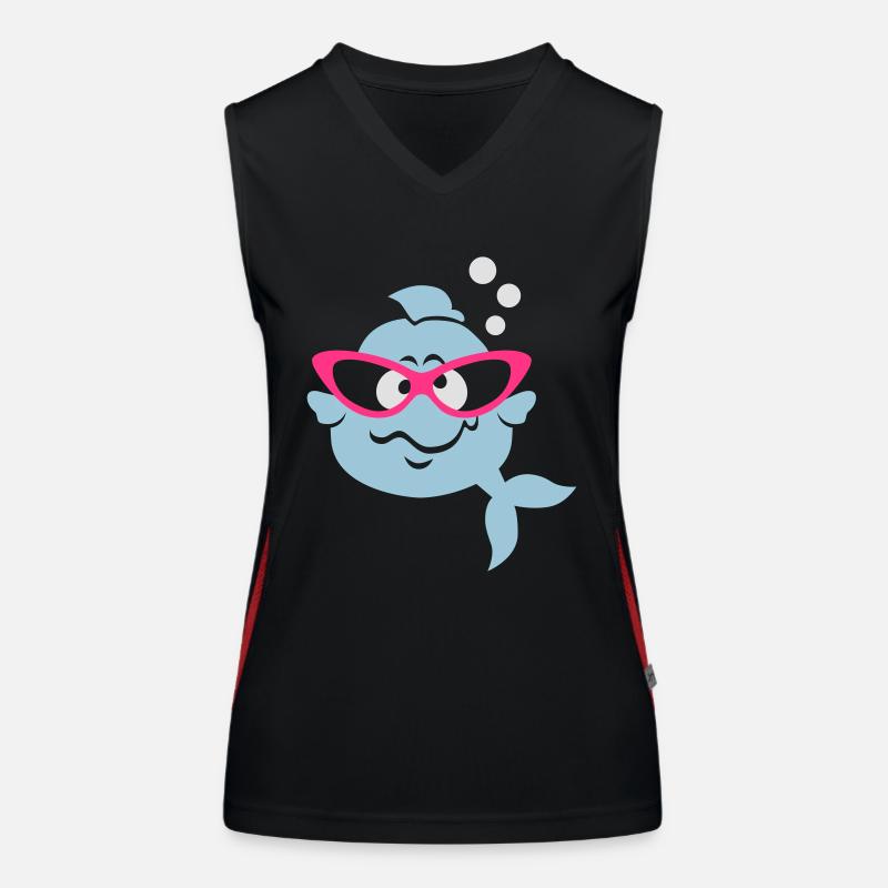 Fish de Débardeur respirant contrasté Femme