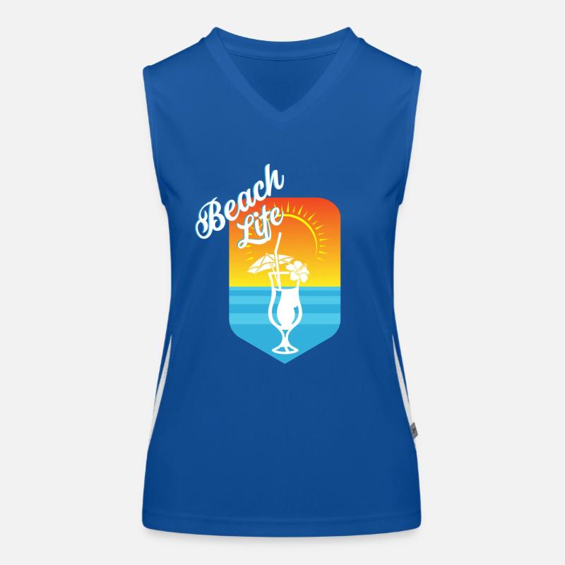 Strand Funktionelles Kontrast-Tank Top für Frauen