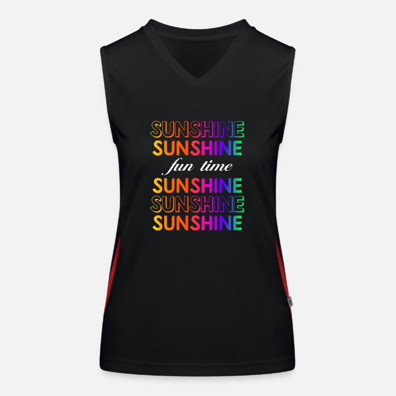 Soleil Débardeur respirant contrasté Femme