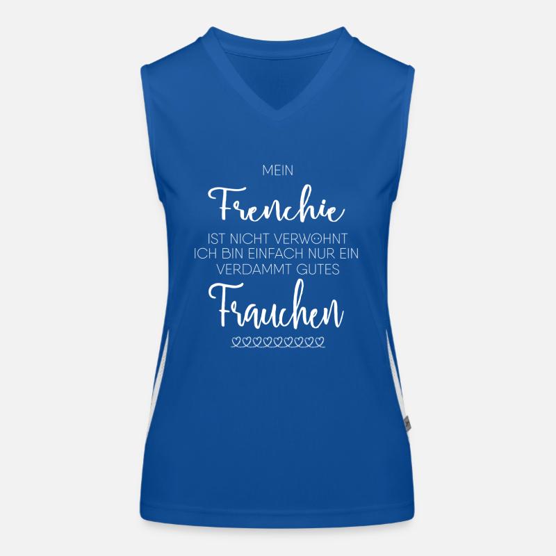 Frenchie Genschenk Funktionelles Kontrast-Tank Top für Frauen