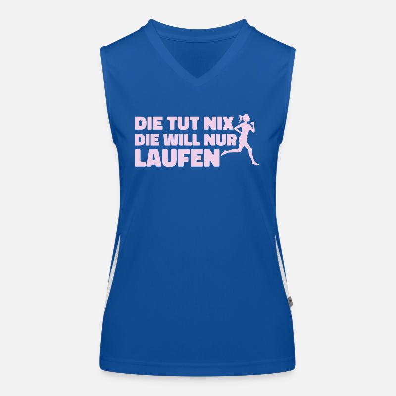 Runner Sport Running Gift Débardeur respirant contrasté Femme