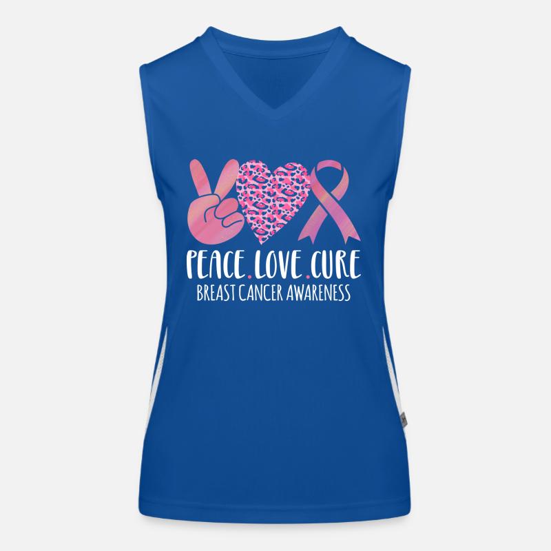 Brustkrebsbewusstsein - Sensibilisierung- Funktionelles Kontrast-Tank Top für Frauen