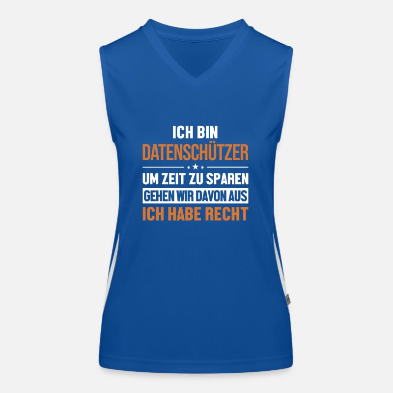 Datenschützer hat immer Recht Datenschützer Funktionelles Kontrast-Tank Top für Frauen