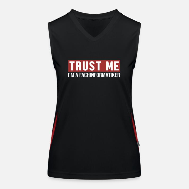 Trust Me I'm Fachinformatiker Women's Functional Contrast Tank Top