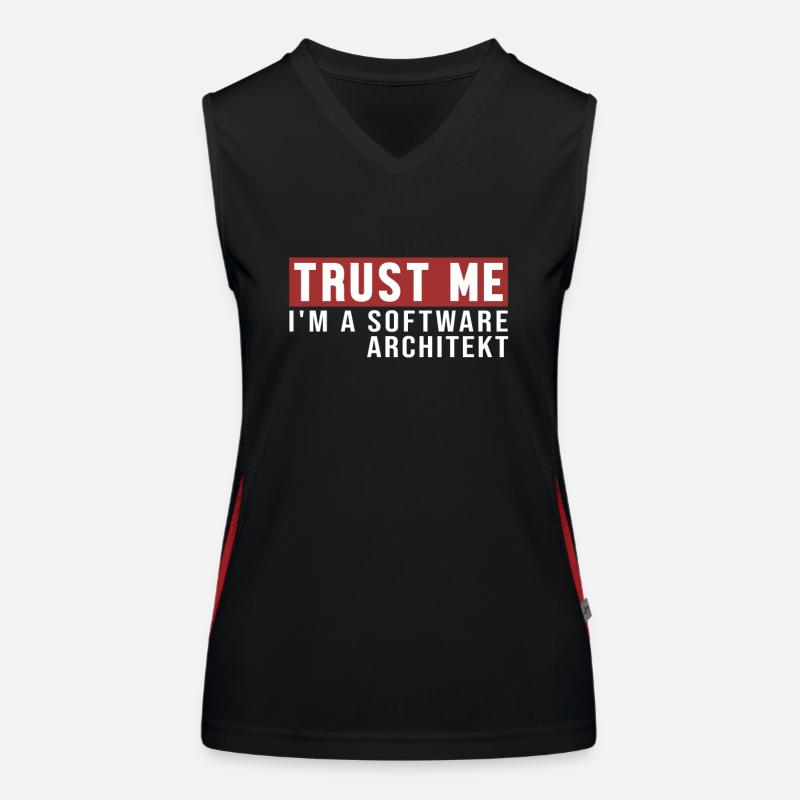 Trust Me I'm Software Architekt Software Architect Women's Functional Contrast Tank Top