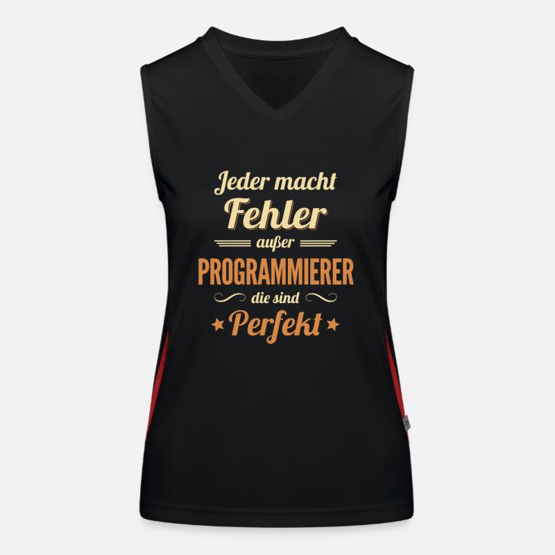 Programmierer sind Perfekt Developer Coder Funktionelles Kontrast-Tank Top für Frauen