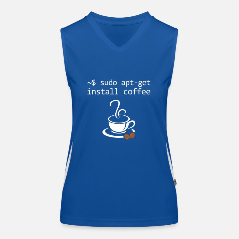 Sudo Install Coffee Informatiker Admin Funktionelles Kontrast-Tank Top für Frauen
