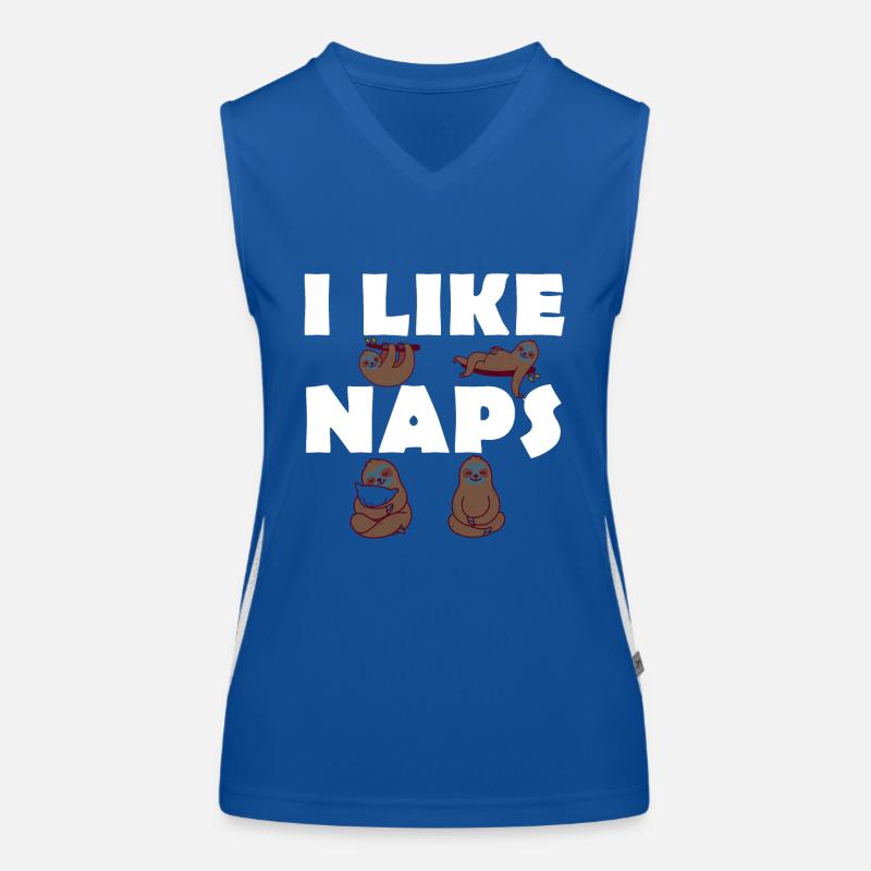 I like Naps - Sloths - Late risers Women's Functional Contrast Tank Top