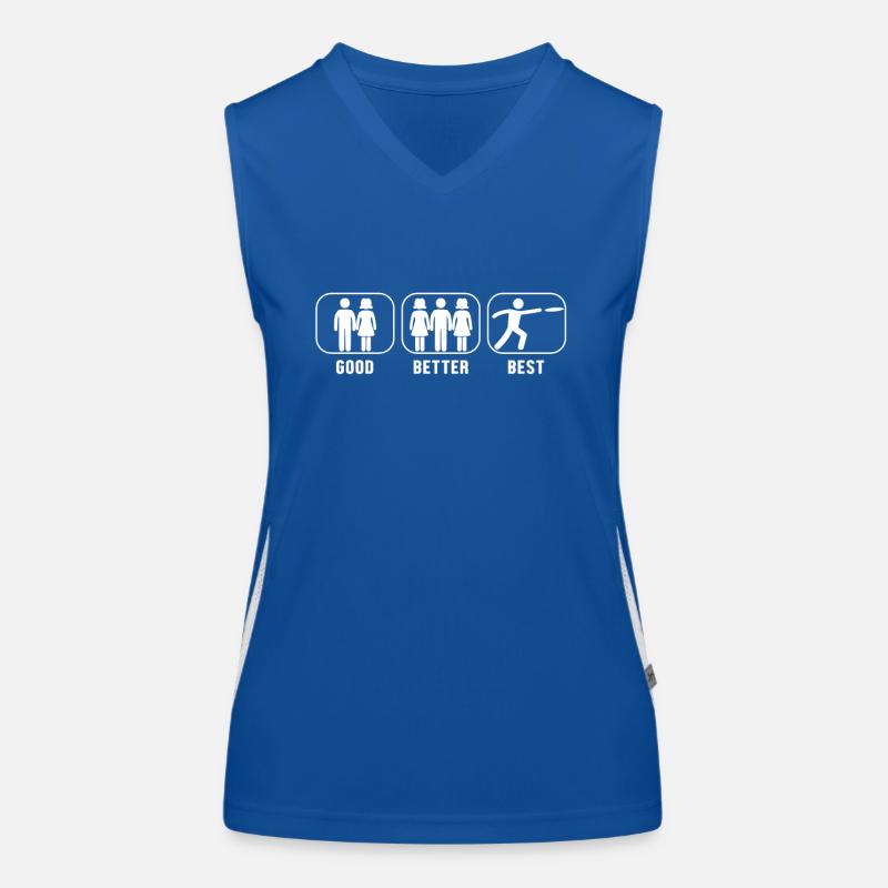 Good Better Best Disc Golf Basket Disc Disc Women's Functional Contrast Tank Top