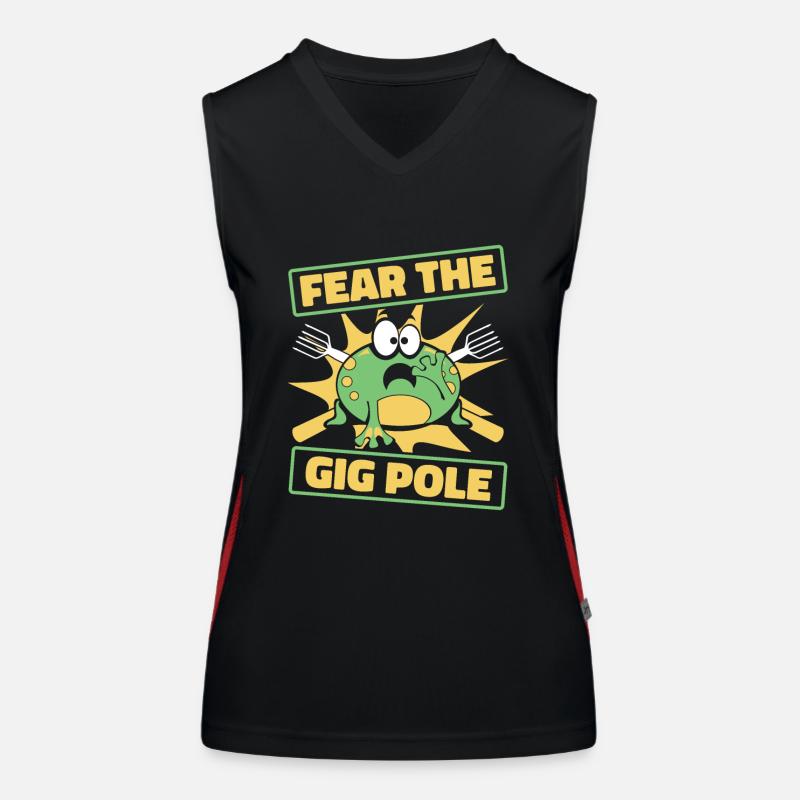 Fear The Gig Pole Toad Tadpole Tree Frog Women's Functional Contrast Tank Top