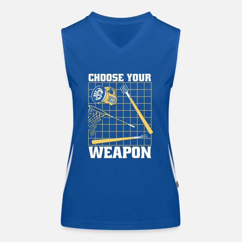 Choose Your Weapon Tadpole Tree Frog Toad Women's Functional Contrast Tank Top