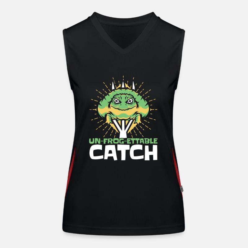 Un Frog Ettable Catch Tadpole Tree Frog Women's Functional Contrast Tank Top