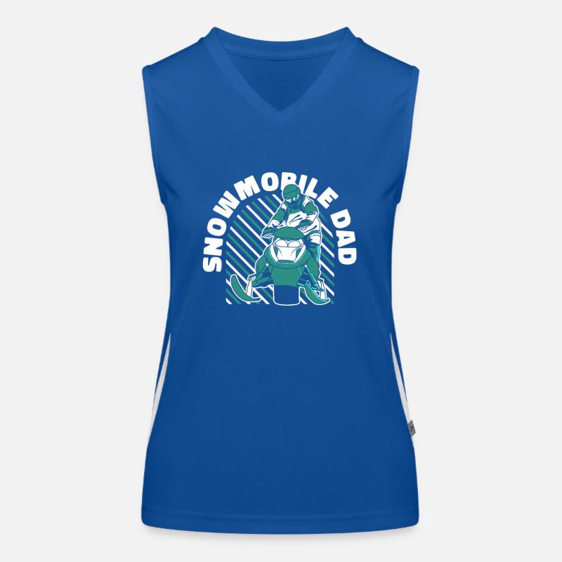 Snowmobile Dad Snowmobile Snowmobile Snow Motorcycle Women's Functional Contrast Tank Top
