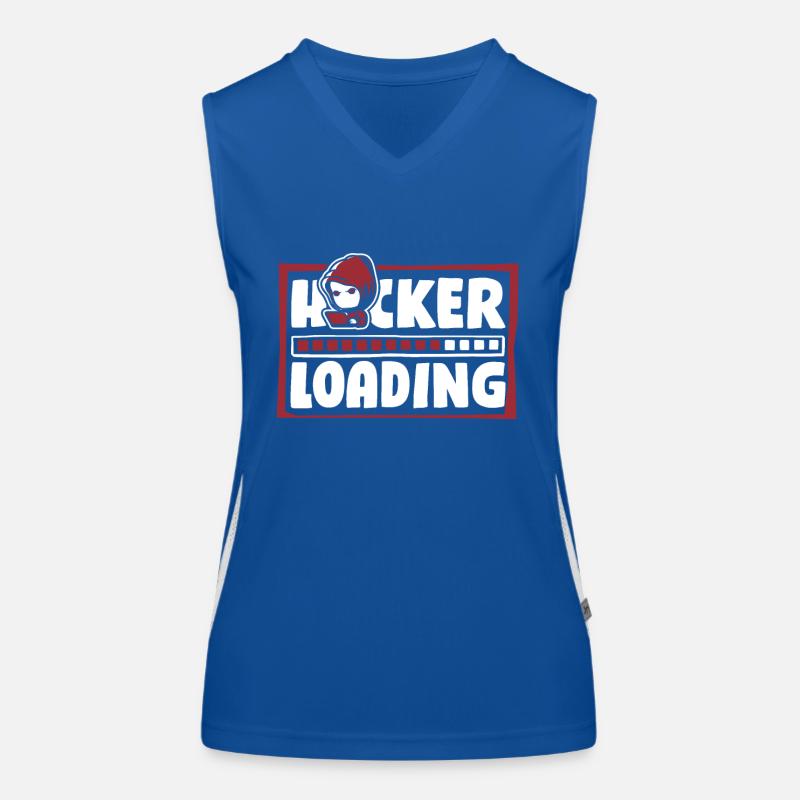 Hacker Loading Phishing Sniffer Social Women's Functional Contrast Tank Top