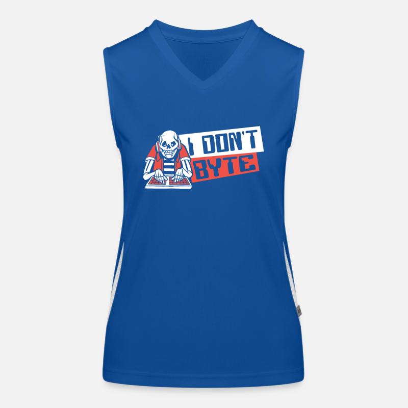 I Don't Byte Softwareingenieur Developer Coder Funktionelles Kontrast-Tank Top für Frauen