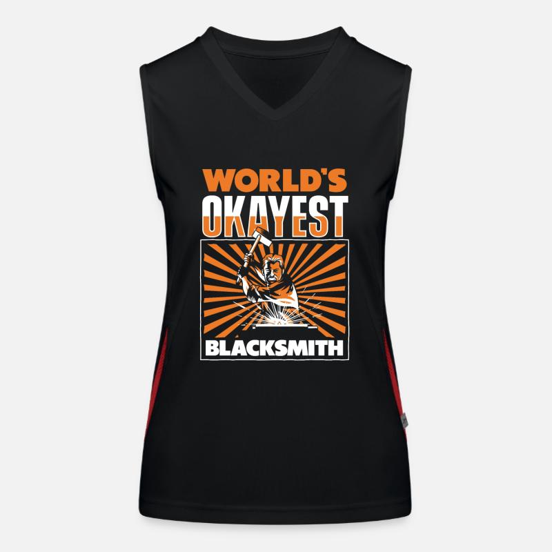 L’enclume de forge forgeuse la plus acceptable du monde Débardeur respirant contrasté Femme