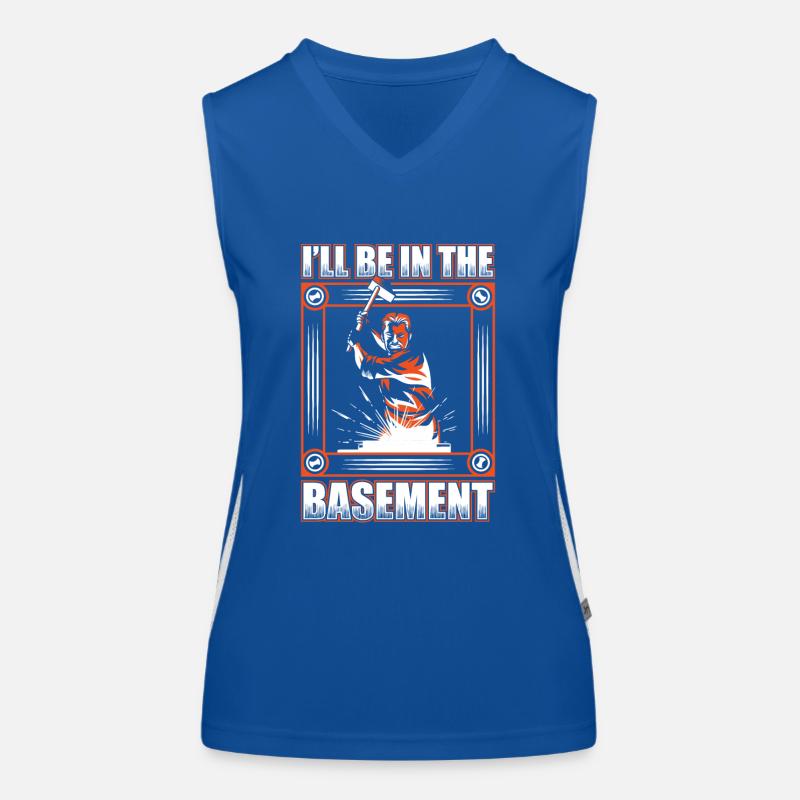 Je serai dans le sous-sol en forgeant Smith Débardeur respirant contrasté Femme