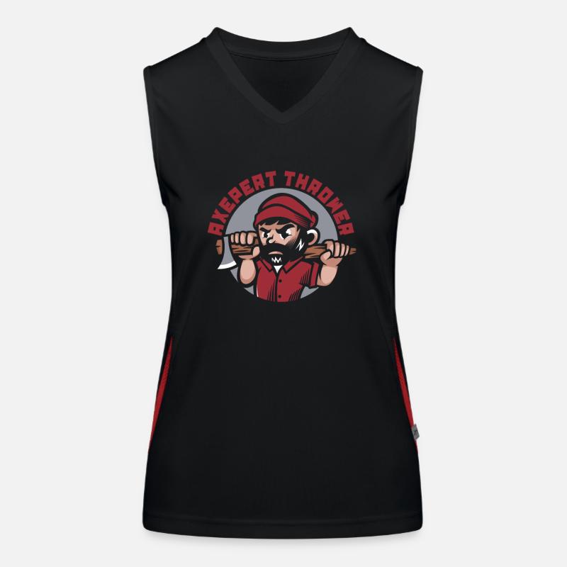 Axepert Thrower Axe Throwing Game Competition Axe Women's Functional Contrast Tank Top